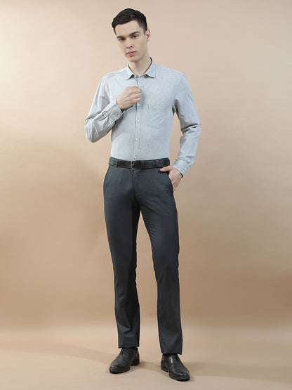 Casual Shirt for Men l Breathable & Soft with Color Fastness Slim Fit Cotton-Linen Fabric Solid Pattern