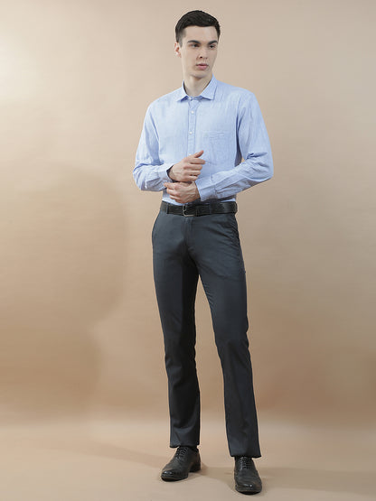 Casual Shirt for Men l Breathable & Soft with Color Fastness Slim Fit Cotton-Linen Fabric Solid Pattern