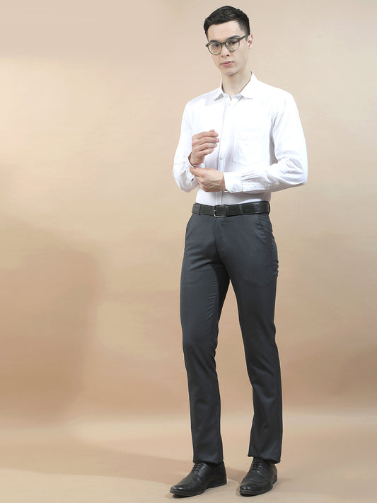Casual Shirt for Men l Breathable & Soft with Color Fastness Slim Fit Cotton-Linen Fabric Solid Pattern