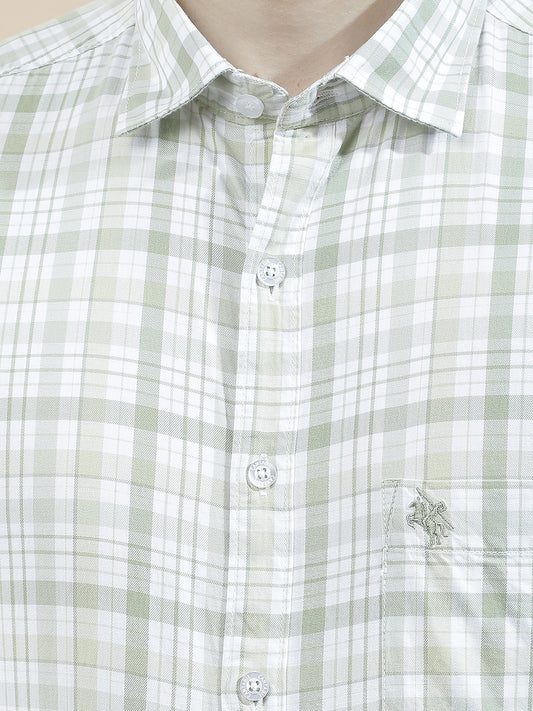 Casual Shirt for Men l Breathable & Soft with Color Fastness Slim Fit  Cotton Fabric Checkered Pattern