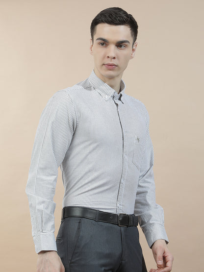 Casual Shirt for Men l Breathable & Soft with Color Fastness Slim Fit  Cotton Fabric Striped Pattern