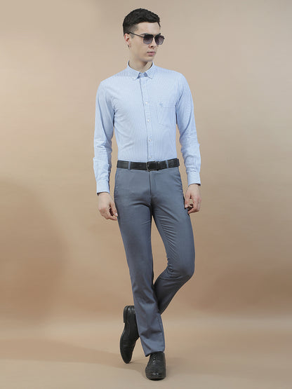 Casual Shirt for Men l Breathable & Soft with Color Fastness Slim Fit  Cotton Fabric Striped Pattern