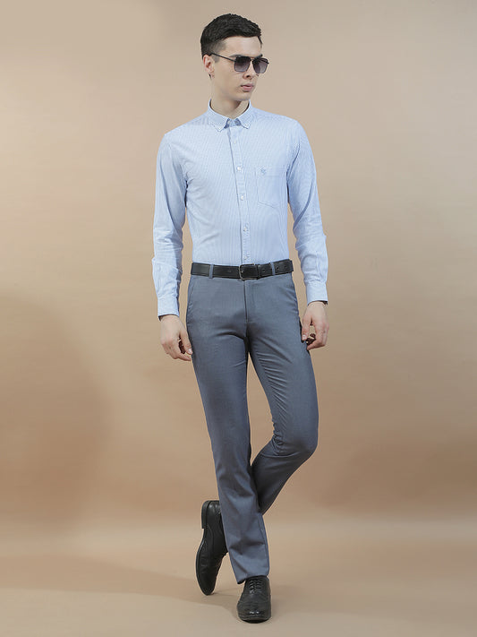 Casual Shirt for Men l Breathable & Soft with Color Fastness Slim Fit  Cotton Fabric Striped Pattern