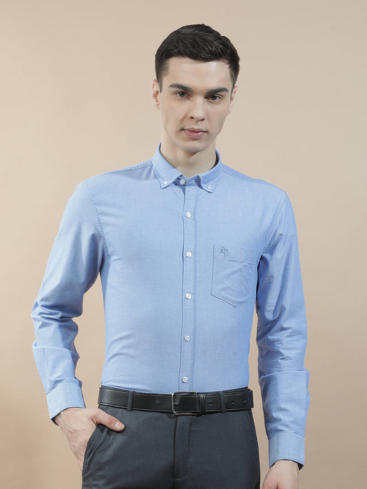 Casual Shirt for Men l Breathable & Soft with Color Fastness Slim Fit  Cotton Fabric Solid Pattern