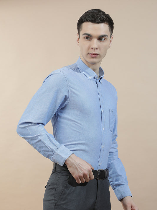 Casual Shirt for Men l Breathable & Soft with Color Fastness Slim Fit  Cotton Fabric Solid Pattern