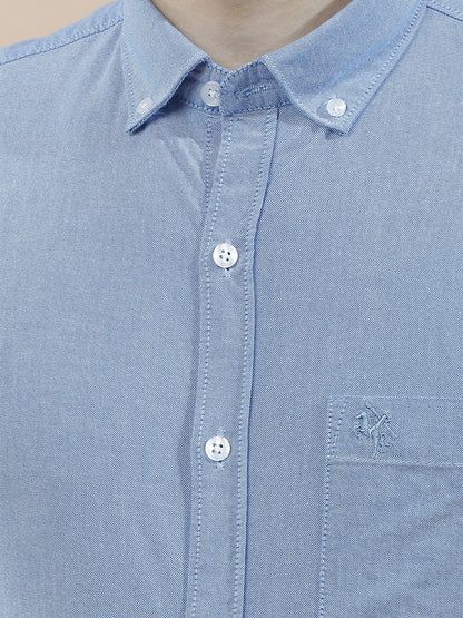 Casual Shirt for Men l Breathable & Soft with Color Fastness Slim Fit  Cotton Fabric Solid Pattern
