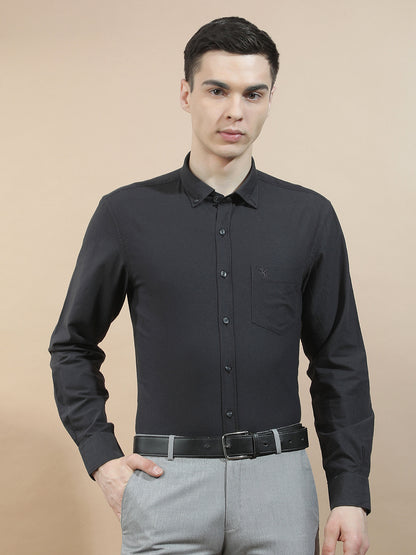 Casual Shirt for Men l Breathable & Soft with Color Fastness Slim Fit  Cotton Fabric Solid Pattern