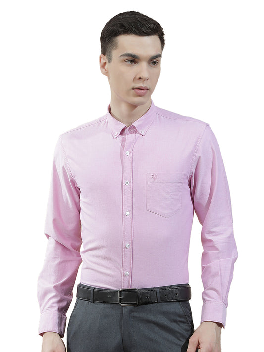 Casual Shirt for Men l Breathable & Soft with Color Fastness Slim Fit  Cotton Fabric Solid Pattern