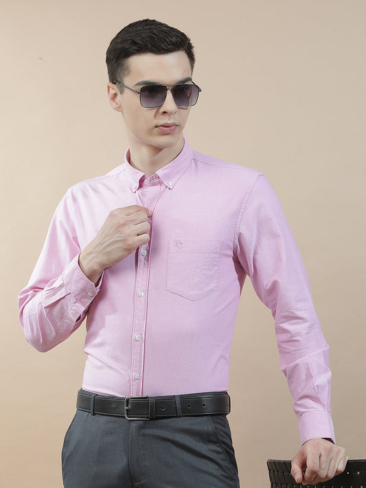 Casual Shirt for Men l Breathable & Soft with Color Fastness Slim Fit  Cotton Fabric Solid Pattern