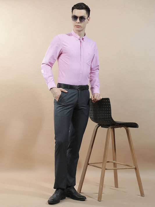 Casual Shirt for Men l Breathable & Soft with Color Fastness Slim Fit  Cotton Fabric Solid Pattern