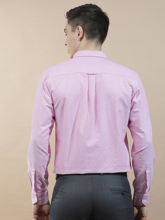 Casual Shirt for Men l Breathable & Soft with Color Fastness Slim Fit  Cotton Fabric Solid Pattern