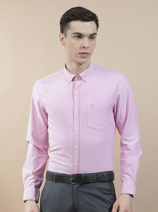Casual Shirt for Men l Breathable & Soft with Color Fastness Slim Fit  Cotton Fabric Solid Pattern