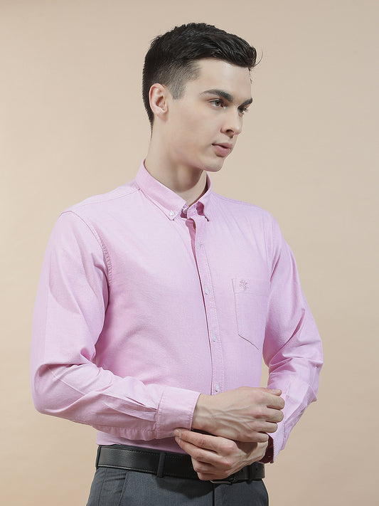 Casual Shirt for Men l Breathable & Soft with Color Fastness Slim Fit  Cotton Fabric Solid Pattern