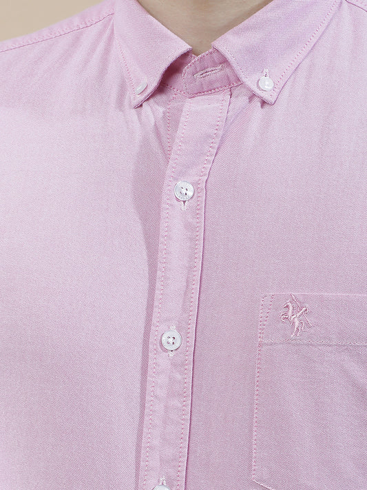 Casual Shirt for Men l Breathable & Soft with Color Fastness Slim Fit  Cotton Fabric Solid Pattern