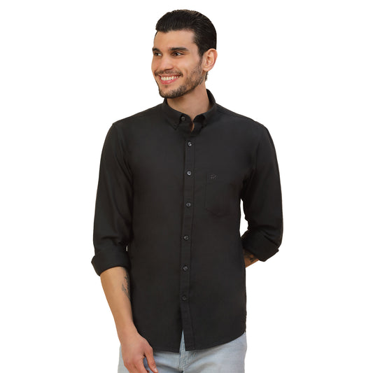 Men's Stylish Solid Casual Shirt | Regular Fit | Full Sleeve | Pure Cotton | Smart Casual Wear