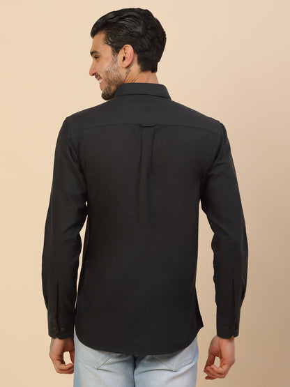 Men's Stylish Solid Casual Shirt | Regular Fit | Full Sleeve | Pure Cotton | Smart Casual Wear