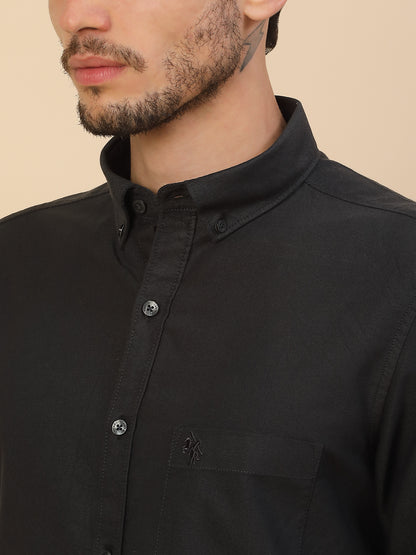 Men's Stylish Solid Casual Shirt | Regular Fit | Full Sleeve | Pure Cotton | Smart Casual Wear
