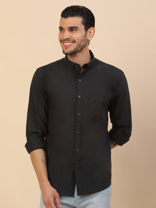 Men's Stylish Solid Casual Shirt | Regular Fit | Full Sleeve | Pure Cotton | Smart Casual Wear