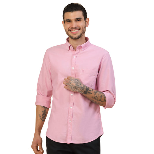 Men's Stylish Solid Casual Shirt | Regular Fit | Full Sleeve | Pure Cotton | Smart Casual Wear