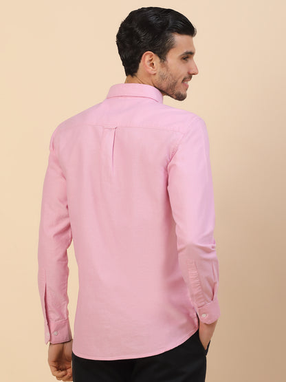 Men's Stylish Solid Casual Shirt | Regular Fit | Full Sleeve | Pure Cotton | Smart Casual Wear
