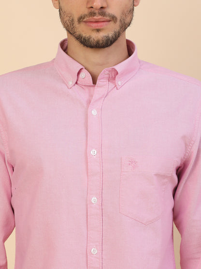 Men's Stylish Solid Casual Shirt | Regular Fit | Full Sleeve | Pure Cotton | Smart Casual Wear