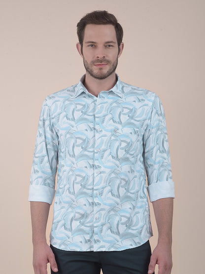 Men's Multi Slim Fit Printed Full Sleeve Casual Shirt