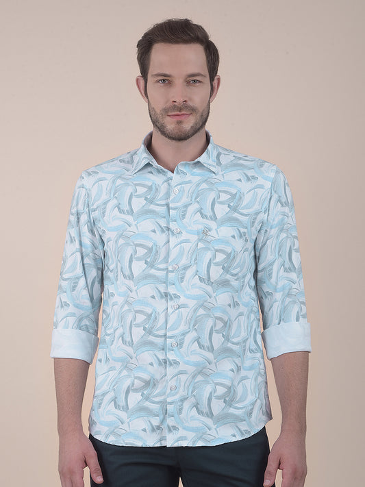 Men's Multi Slim Fit Printed Full Sleeve Casual Shirt
