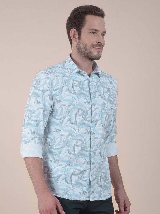Men's Multi Slim Fit Printed Full Sleeve Casual Shirt