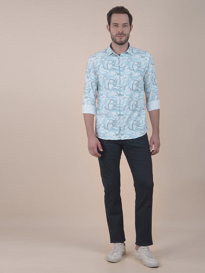 Men's Multi Slim Fit Printed Full Sleeve Casual Shirt