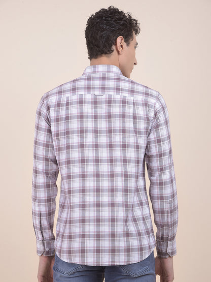 Men's Onion Checkered Slim Fit Full Sleeve Casual Shirt