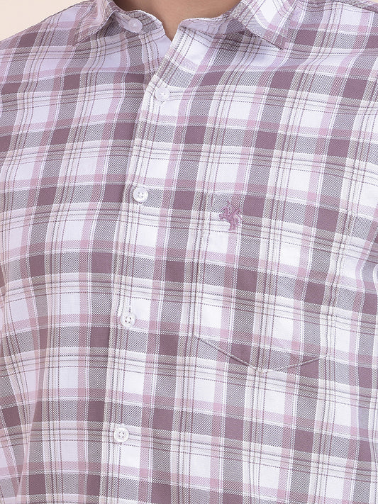 Men's Onion Checkered Slim Fit Full Sleeve Casual Shirt