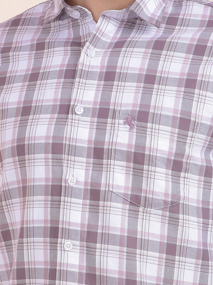 Men's Onion Checkered Slim Fit Full Sleeve Casual Shirt