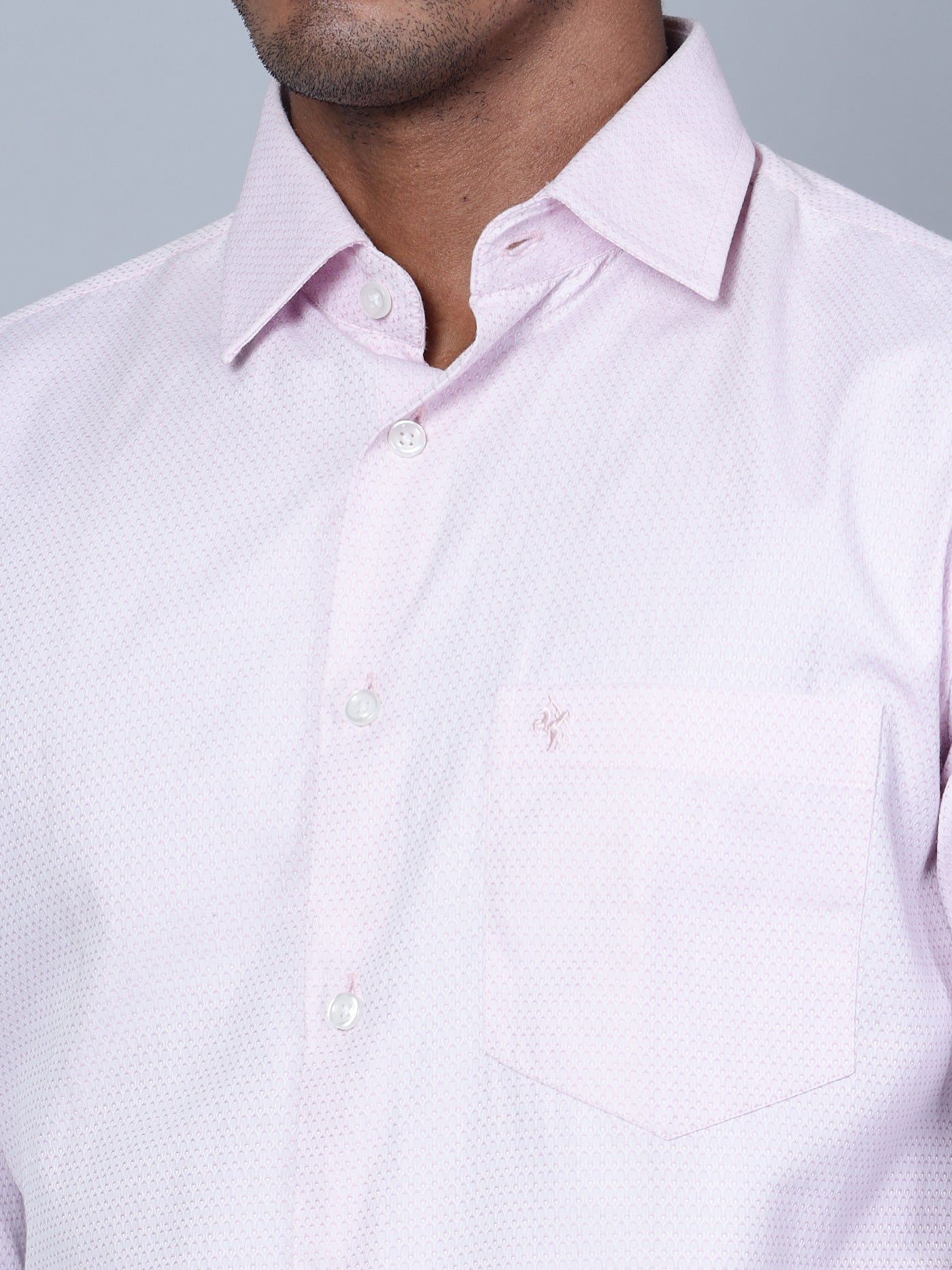 Cantabil Men Pink Formal Shirt (7135806619787)