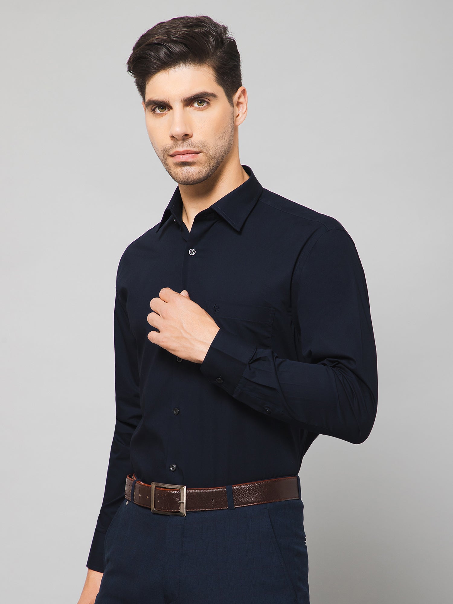 Cantabil Men Navy Shirt (7133141598347)