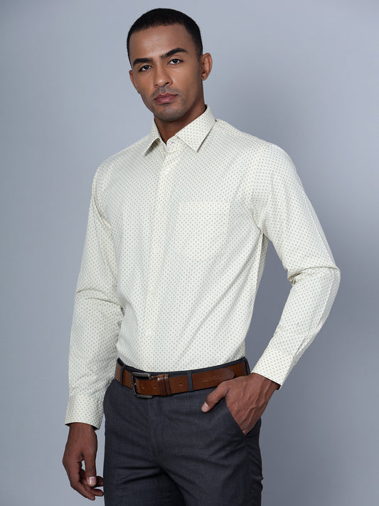 Cantabil Men Yellow Formal Shirt (7135821594763)