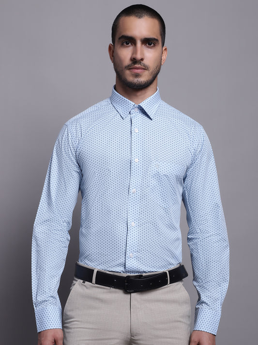 Cantabil Men Sky Blue Formal Shirt (7137601716363)