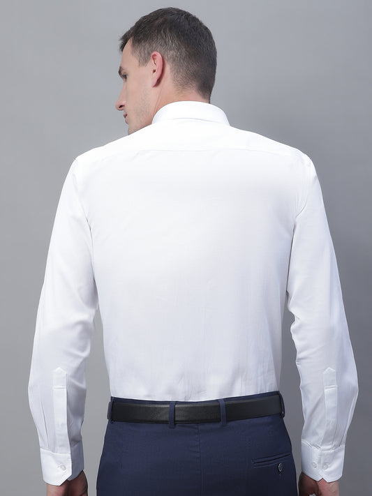 Cantabil Men Formal Full Sleeve White Shirt (7135109185675)