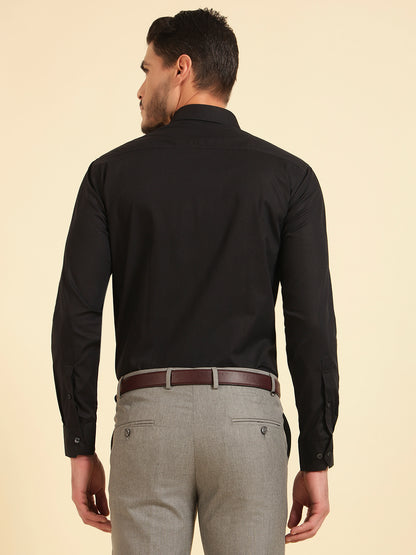 Formal Shirt for Men | Breathable & Soft with Color Fastness Regular Fit Cotton Fabric Solid Pattern