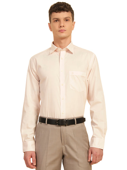 Formal Shirt for Men | Breathable & Soft with Color Fastness Regular Fit Cotton Fabric Solid Pattern