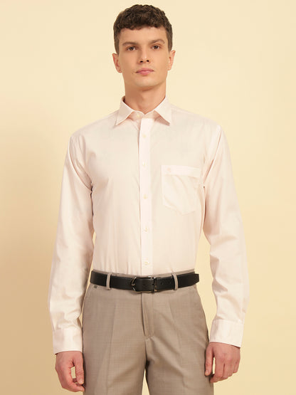 Formal Shirt for Men | Breathable & Soft with Color Fastness Regular Fit Cotton Fabric Solid Pattern