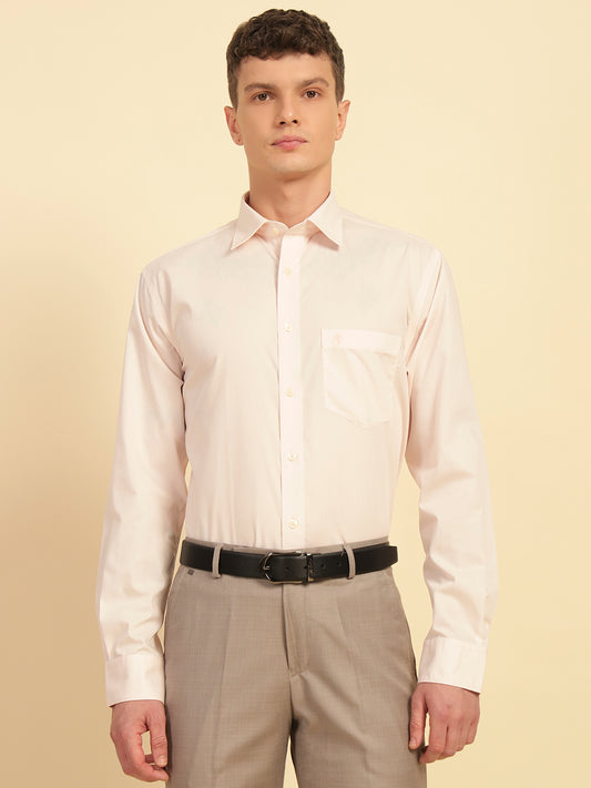 Formal Shirt for Men | Breathable & Soft with Color Fastness Regular Fit Cotton Fabric Solid Pattern