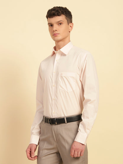 Formal Shirt for Men | Breathable & Soft with Color Fastness Regular Fit Cotton Fabric Solid Pattern