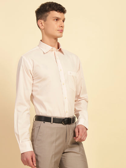 Formal Shirt for Men | Breathable & Soft with Color Fastness Regular Fit Cotton Fabric Solid Pattern