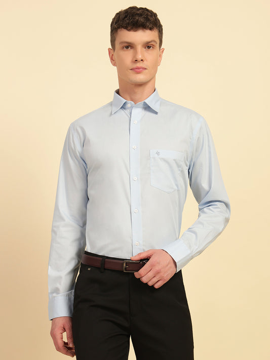 Formal Shirt for Men | Breathable & Soft with Color Fastness Regular Fit Cotton Fabric Solid Pattern