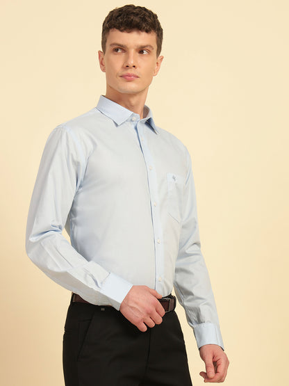 Formal Shirt for Men | Breathable & Soft with Color Fastness Regular Fit Cotton Fabric Solid Pattern