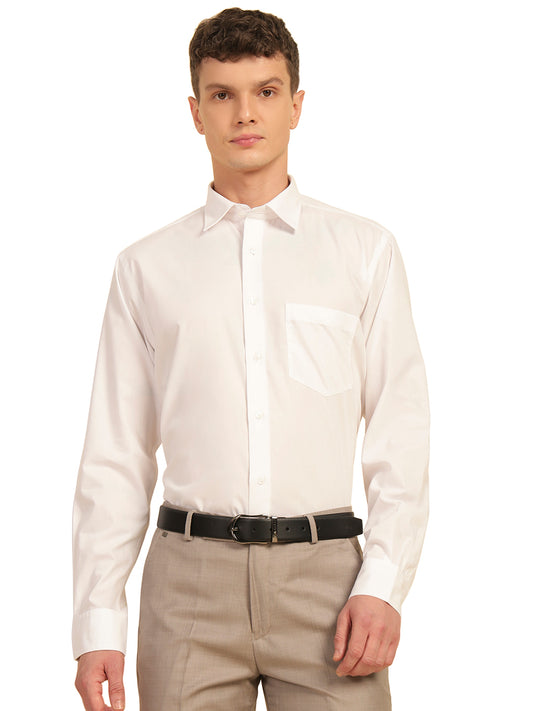 Formal Shirt for Men | Breathable & Soft with Color Fastness Regular Fit Cotton Fabric Solid Pattern