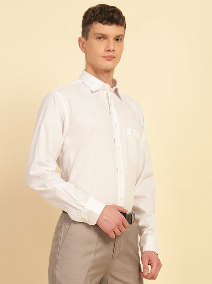 Formal Shirt for Men | Breathable & Soft with Color Fastness Regular Fit Cotton Fabric Solid Pattern