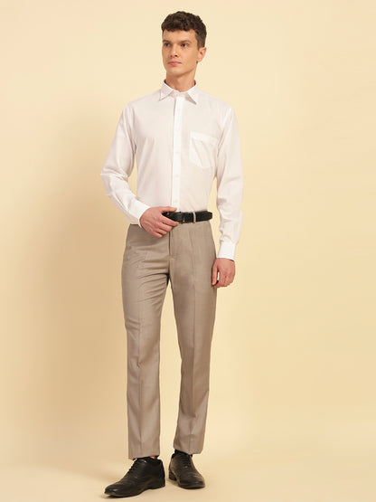 Formal Shirt for Men | Breathable & Soft with Color Fastness Regular Fit Cotton Fabric Solid Pattern