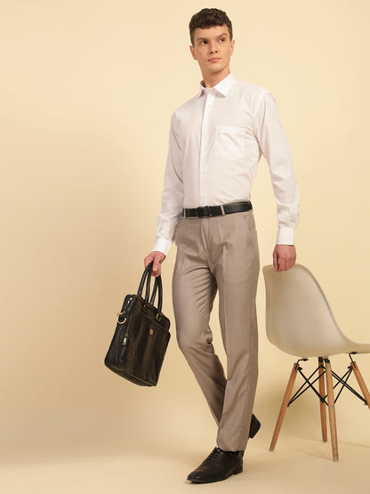 Formal Shirt for Men | Breathable & Soft with Color Fastness Regular Fit Cotton Fabric Solid Pattern