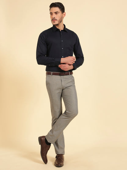 Formal Shirt for Men | Breathable & Soft with Color Fastness Regular Fit Cotton Fabric Solid Pattern
